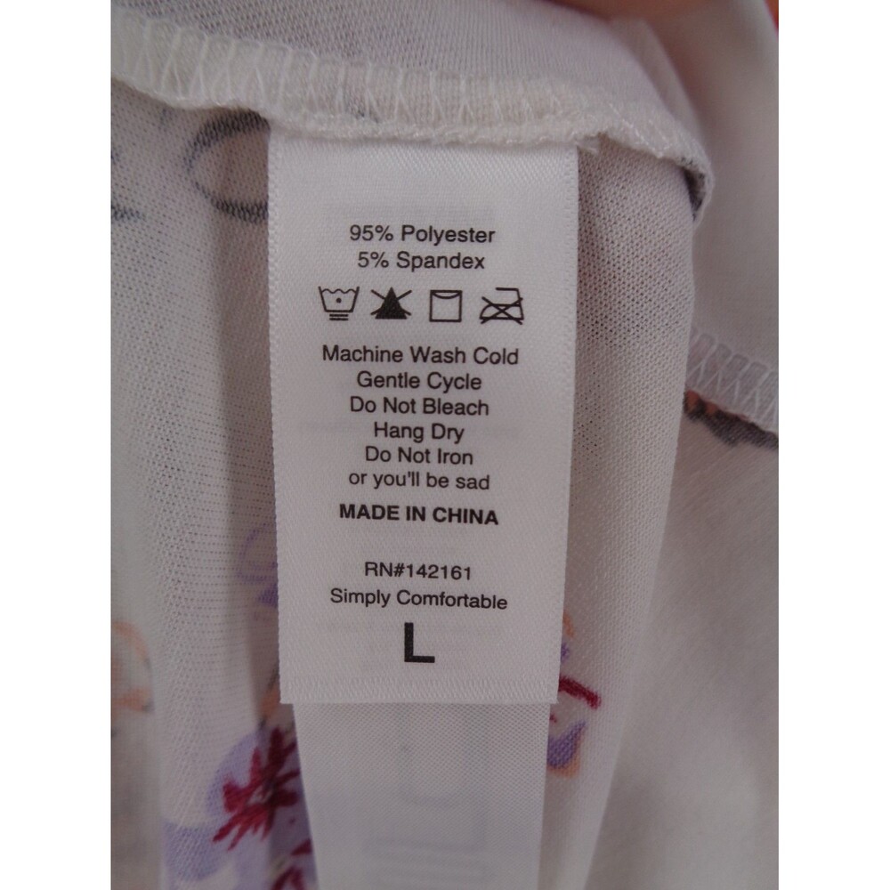 LuLaRoe Kristina Floral Tank Top Large Flared Oversize Flowy High Low New - Picture 10 of 10